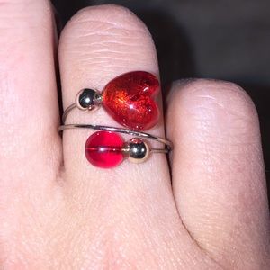Red Heart adjustable ring
